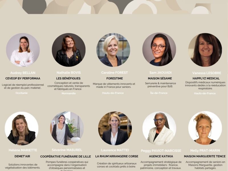 prix des entrepreneuses - 10 finalistes
